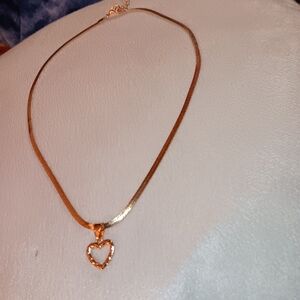 Gold heart necklace